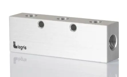 Produktfoto 1 von Legris Verteiler 3313, 1 x, 6 x, Aluminiumeloxal, No