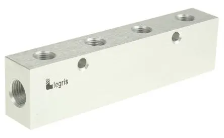 Produktfoto 1 von Legris Verteiler 3313, 1 x, 8 x, Aluminiumeloxal, No