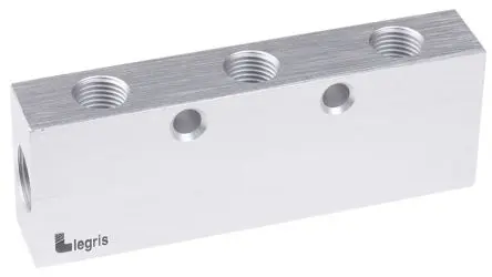 Produktfoto 1 von Legris Verteiler 3313, 1 x, 6 x, Aluminiumeloxal, No