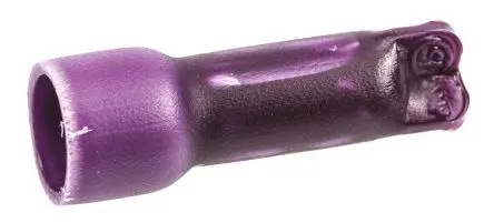 Produktfoto 1 von TE Connectivity 36964 Spleißverbinder, Geschlossenes Endstück, Violett Isoliert, Ø 4.75 mm Zinn, Ges.L 21.21mm, 14 AWG