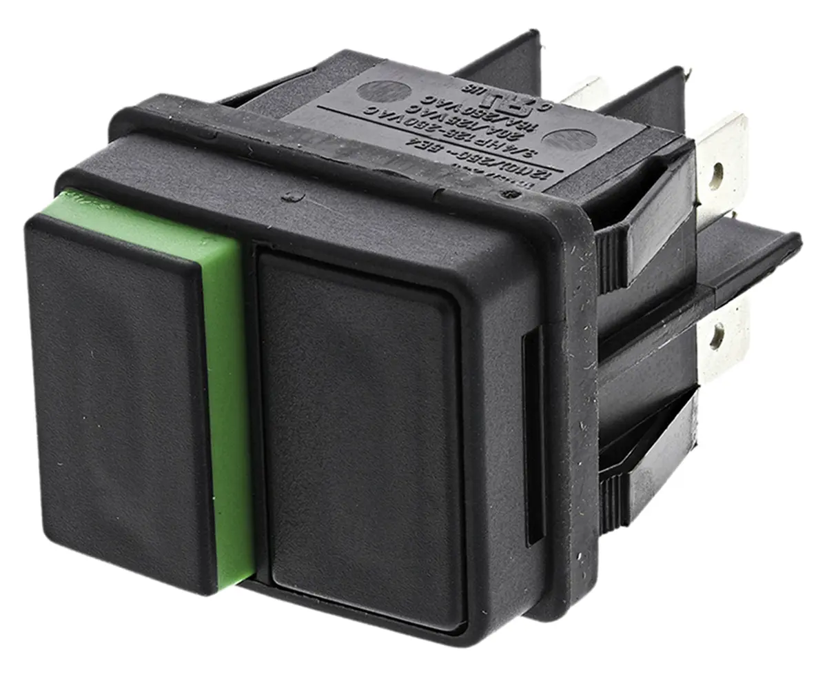 Produktfoto 1 von Molveno Druckschalter Rastend Panel Ø 30 x 22 mm, 2-poliger Umschalter / 16 A 1.5 kV ac, IP40