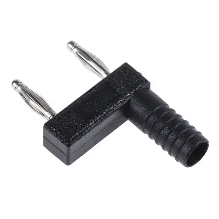 Produktfoto 1 von Staubli 2 mm Stecker Schwarz Bananenstecker, Kontakt versilbert, 30 V, 60V dc 10A Steckbar