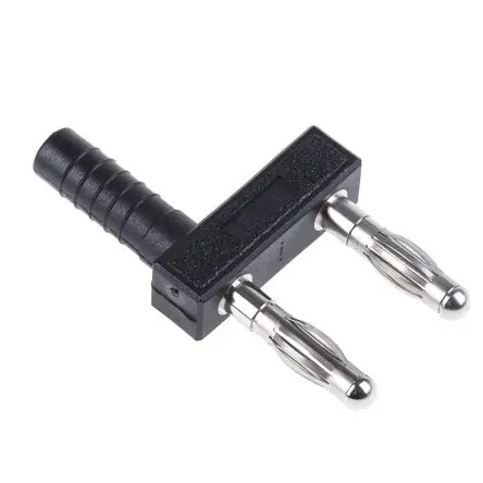 Produktfoto 1 von Staubli 4 mm Stecker Schwarz Bananenstecker, Kontakt Nickel, 30 V, 60V dc 32A