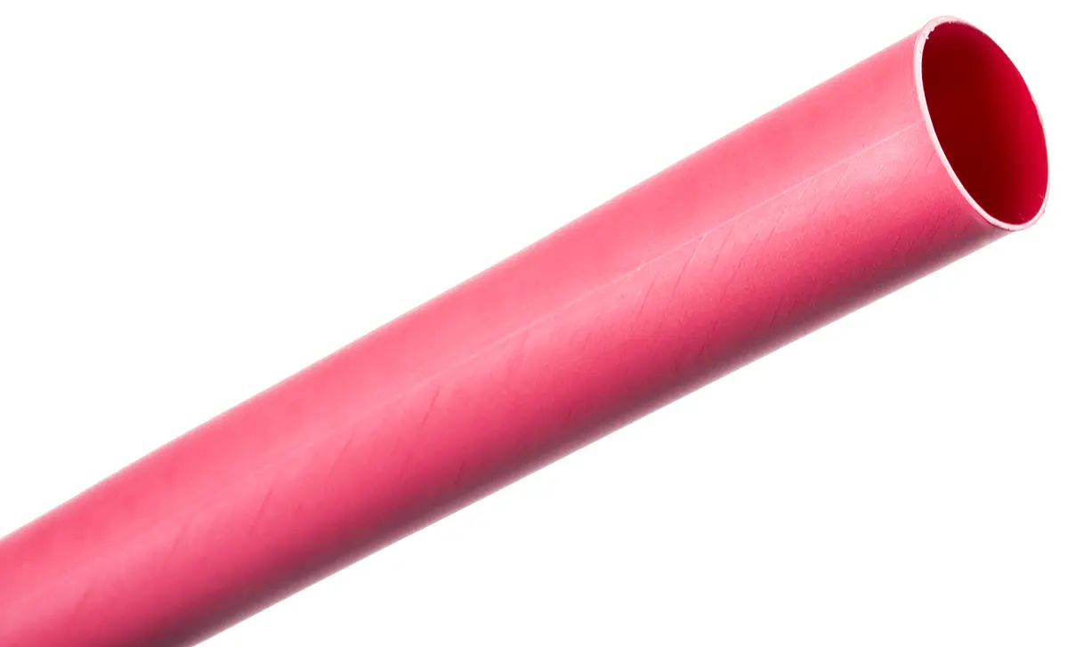 Produktfoto 1 von TE Connectivity ATUM Wärmeschrumpfschlauch, Polyolefin Rot, Ø 16 mm Schrumpfrate 4:1, Länge 1.2m
