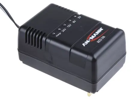 Produktfoto 1 von Ansmann ALCS 2-24A Akkuladegerät, 2 V, 6 V, 12 V, 24 Bleiakku/900 mA