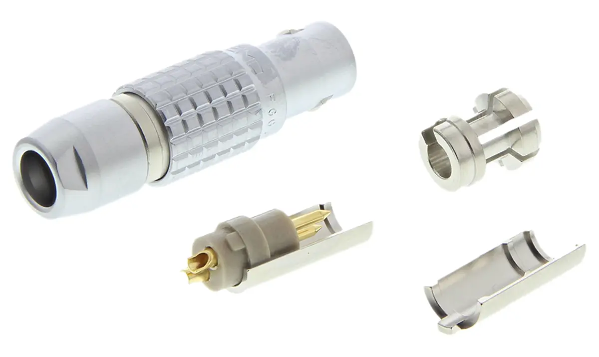 Produktfoto 1 von LEMO 1B 1 12 mm Rundsteckverbinder Stecker 2-polig Stecker 15A Kabel IP50