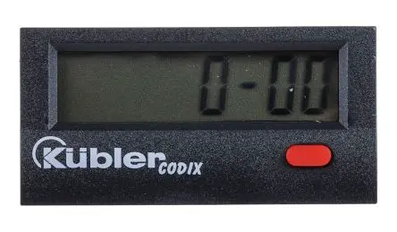 Produktfoto 1 von Kübler CODIX 134 Zeitgeber Addier Zähler LCD 8-stellig 260V ac/dc