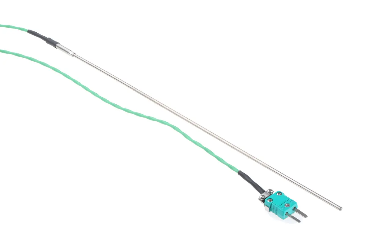 Produktfoto 1 von RS PRO Edelstahl Thermoelement Typ K, Ø 3mm x 300mm → +1200°C