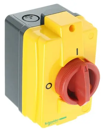 Schneider Electric TeSyS Vario Trennschalter 3-polig Frontplattenmontage 11A 5.5 kW Rot IP55 3-phasig