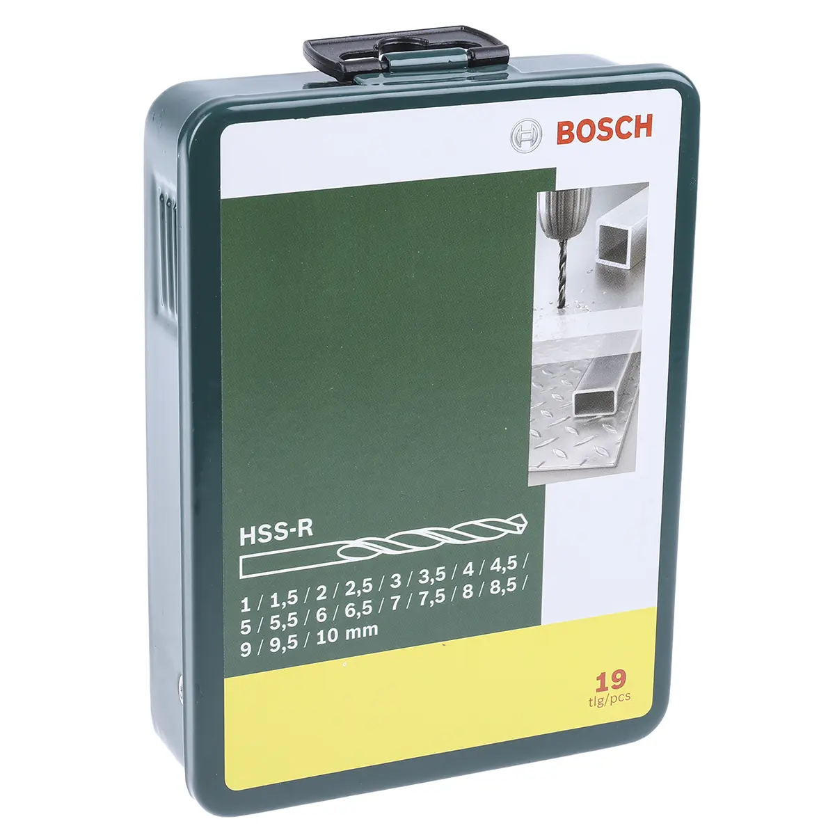 Produktfoto 1 von Bosch HSS Drehung Satz 1 mm → 10 mm, 19-teilig für Metall