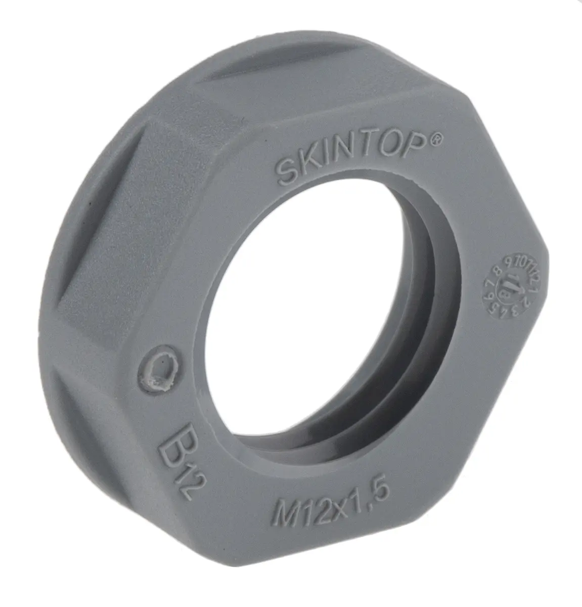 Produktfoto 1 von Lapp Kabelverschraubung Mutter M12 Glasfaserverstärktes Polyamid Grau IP68 -20 °C / 100 °Cmax.