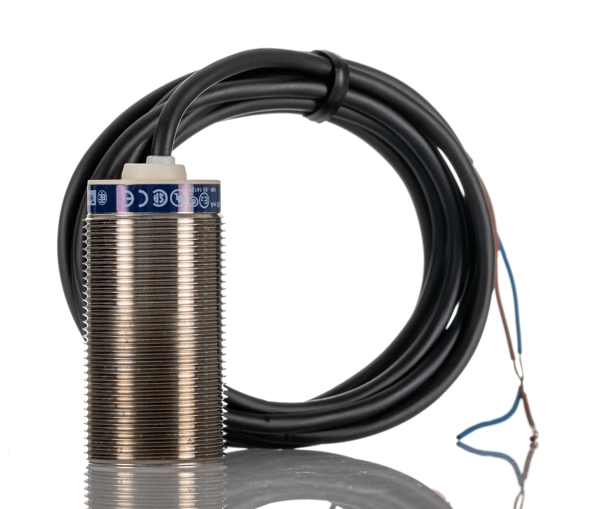 Produktfoto 1 von Telemecanique Sensors OsiSense M16 x 1.5 Induktiver Näherungssensor, Gewinderohr PnP / 200mA 60 mm, IP69K 240 V ac 58 V