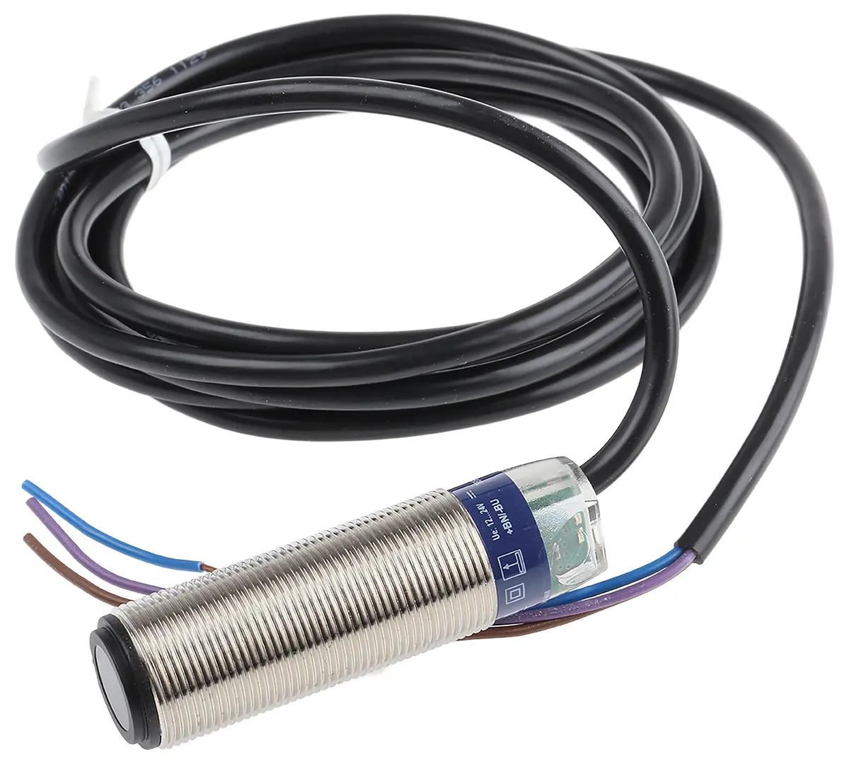 Produktfoto 1 von Telemecanique zylindrisch Optischer Sensor, Durchgangsstrahl, Bereich 15 m, Anschlusskabel