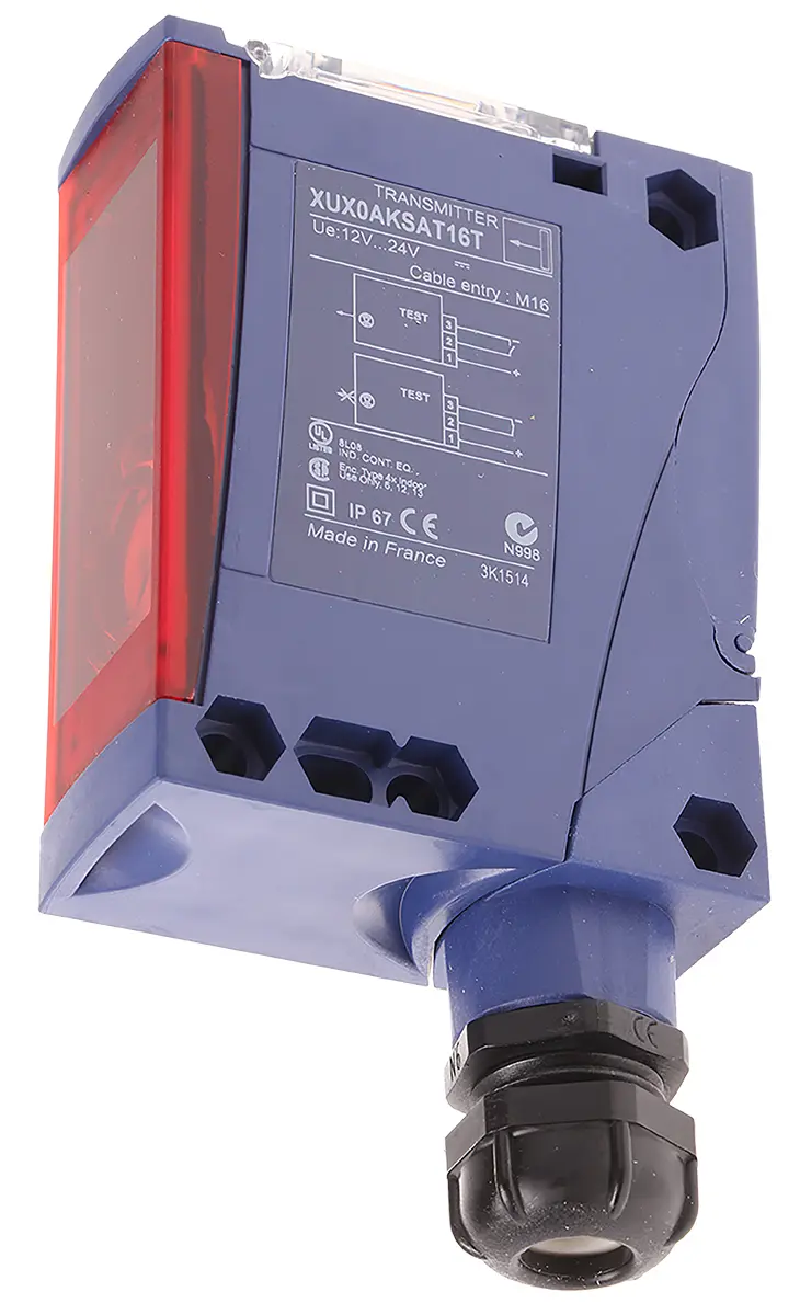 Produktfoto 1 von Telemecanique Kubisch Optischer Sensor, Durchgangsstrahl, Bereich 40 m, Schraubklemme