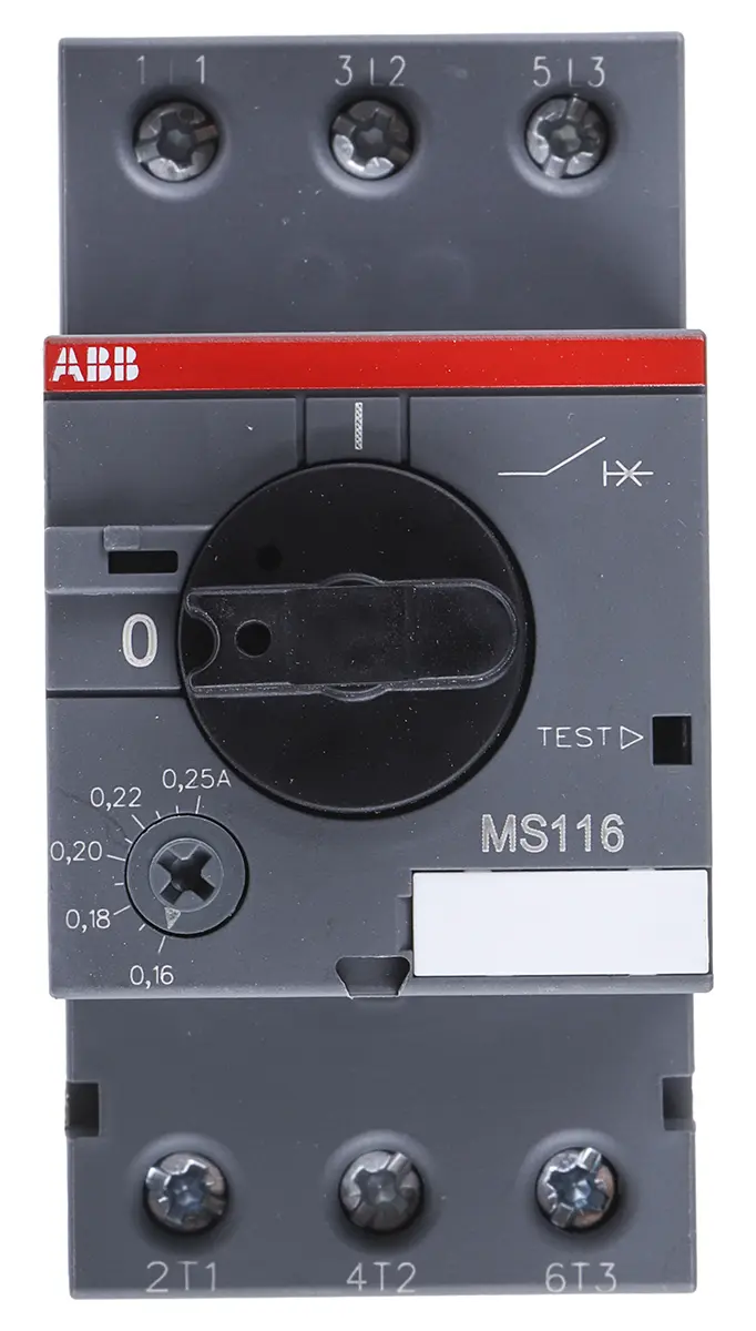 Produktfoto 1 von ABB MS116 Motorschutzschalter, 250 mA 690 85.6mm x 45mm