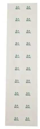 Produktfoto 1 von RS PRO, Klebend Grün Vorbedrucktes, selbstklebendes Etikett: QA-Siegel, Ø 16 mm, 200 pro Paket Stück