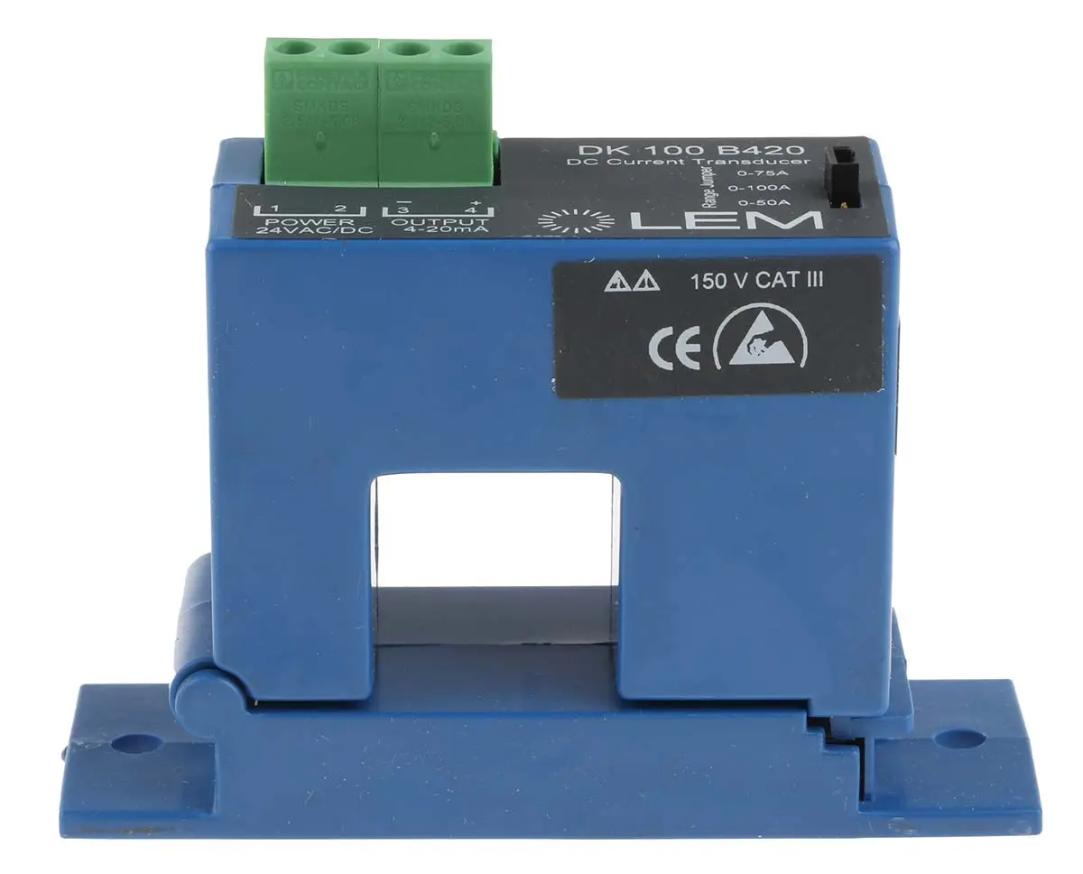 Produktfoto 1 von LEM DK-B420 Stromwandler 100 A, Panel, 20V dc, 50 V dc, 21.7 mm