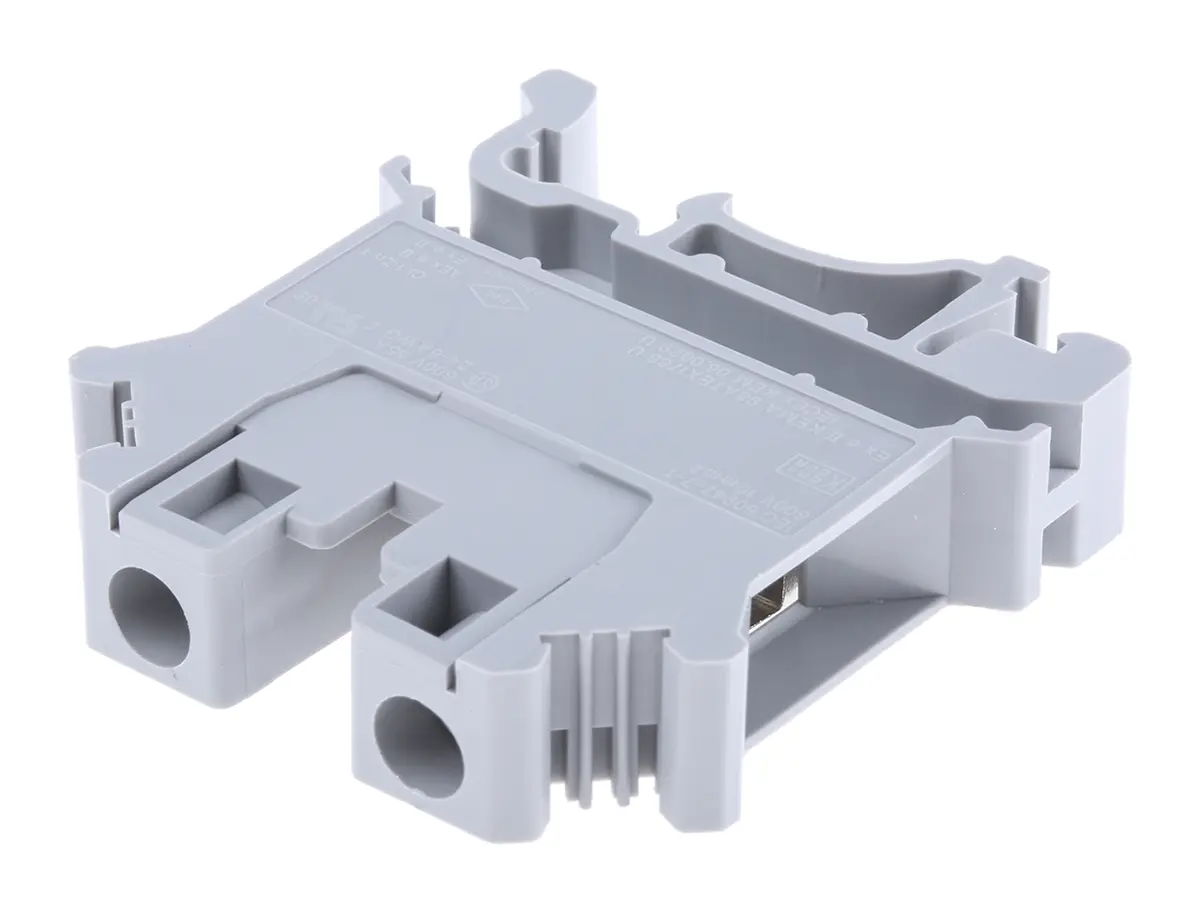 Produktfoto 1 von Phoenix Contact UK 10 N Anschlussklemmenblock DIN-Schiene 1 Grau, 0.5 to 10 mm², 800 V Schraubbefestigung ATEX