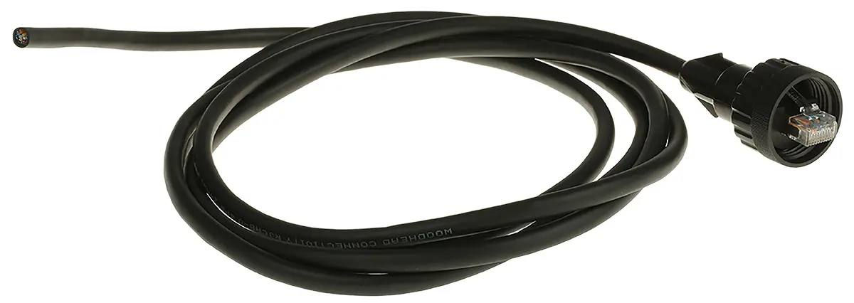 Brad from Molex Brad ENV Cat5e Ethernet-Kabel, 2 m, Schwarz Abgeschirmt Geschirmt, Polyvinylchlorid