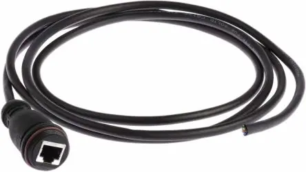 Produktfoto 1 von Brad from Molex Brad ENV Cat5e Ethernet-Kabel, 2 m, Schwarz Abgeschirmt Geschirmt, Polyurethan