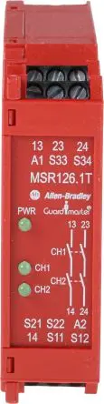 Produktfoto 1 von Allen Bradley Sicherheitsrelais 24V ac/dc, 2 Sicherheitskontakte, Automatisch und manuell RoHS SIL IEC 61508