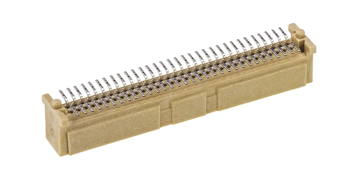Produktfoto 1 von Molex PMC Mezzanine Leiterplattenleiste Gerade, 64-polig / 2-reihig, Raster 1 mm Raster Oberfläche, Platine-Platine,