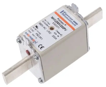 Produktfoto 1 von Mersen NH1UD NH-Sicherung NH1, 690V ac / 200A FF, aR IEC
