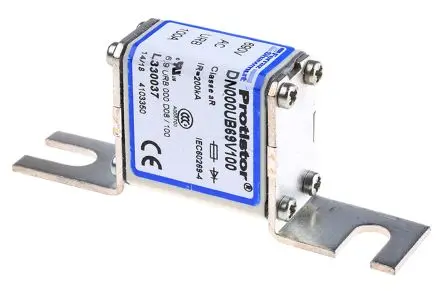 Produktfoto 1 von Mersen gRB-URB NH-Sicherung NH000, 690V ac / 100A FF, aR cULus, CE, EAC, CSA