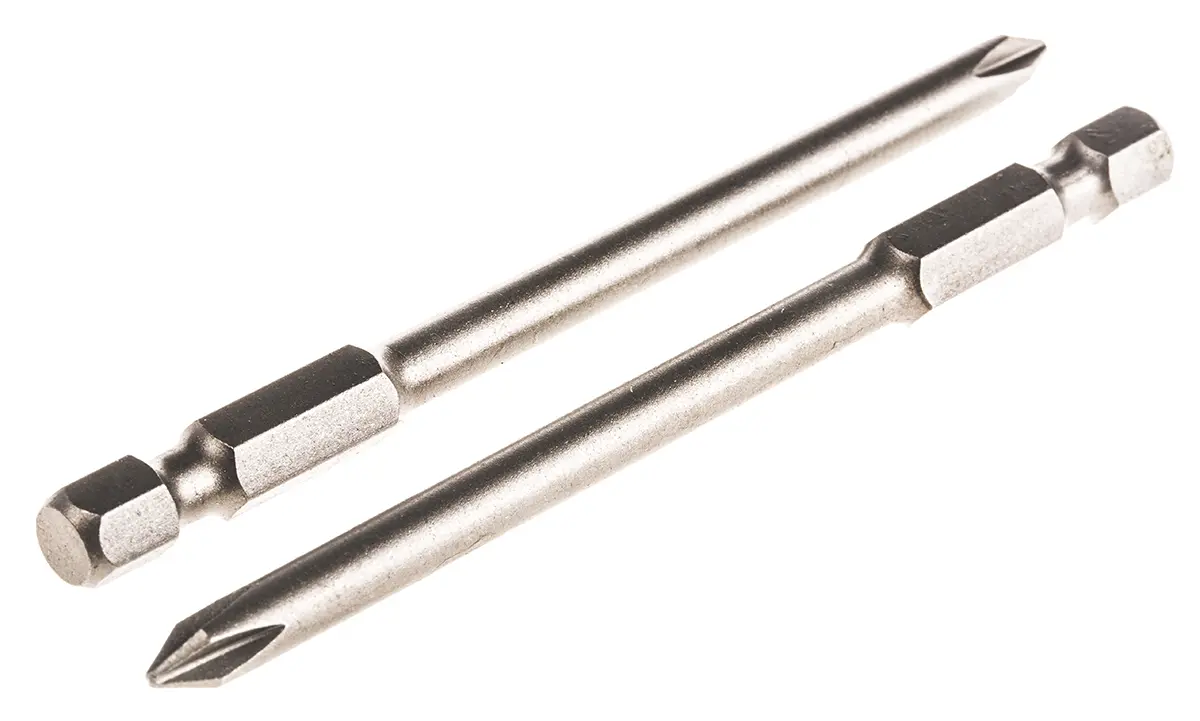 Produktfoto 1 von RS PRO PH1 PH1 Schraubbit, Phillips, aus CrMo-Stahl, 1-teilig, 90 mm