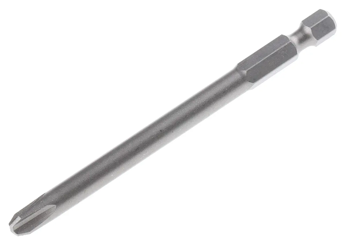 Produktfoto 1 von RS PRO PH3 PH3 Schraubbit, Sechskant, aus CrMo-Stahl, 1-teilig, 90 mm