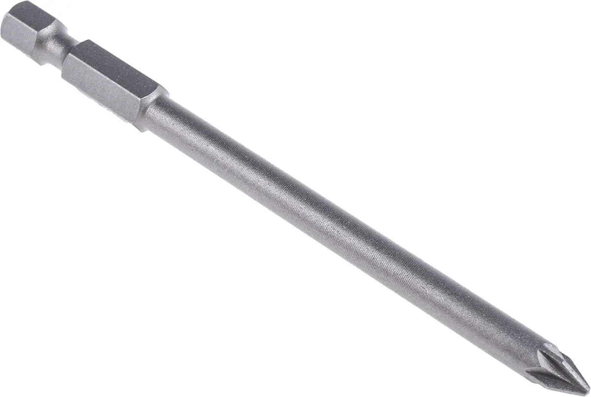 Produktfoto 1 von RS PRO PZ1 Schraubbit, aus CrMo-Stahl, 5-teilig, 90 mm