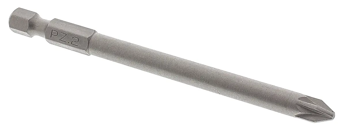 Produktfoto 1 von RS PRO PZ2 Schraubbit, aus CrMo-Stahl, 5-teilig, 90 mm
