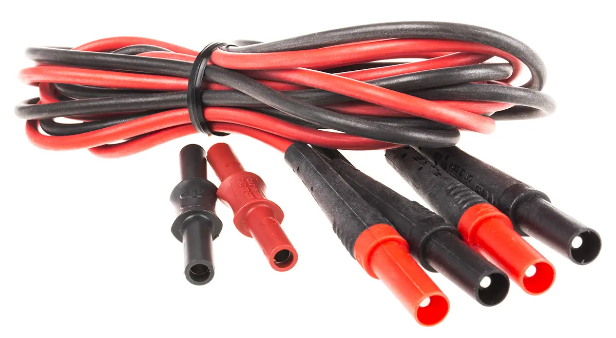 Produktfoto 1 von Fluke Abgerundet Prüfspitze Schwarz, Rot, 600 V 10A