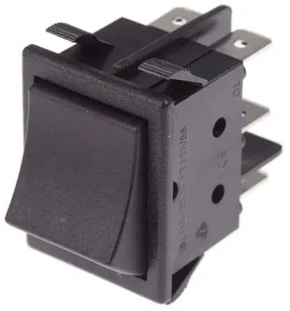 ZF Panel Wippschalter 2-poliger Umschalter Ein-Neutral-Ein Ein-Ein, 16A, IP67