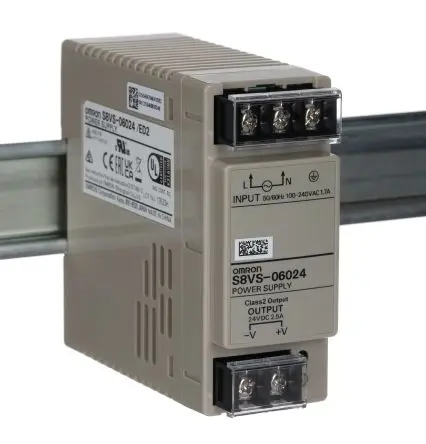 Produktfoto 1 von Omron S8VS DIN-Schienen Netzteil Geschalteter Modus 264V ac AC / 2.5 A 24V dc DC 60 W