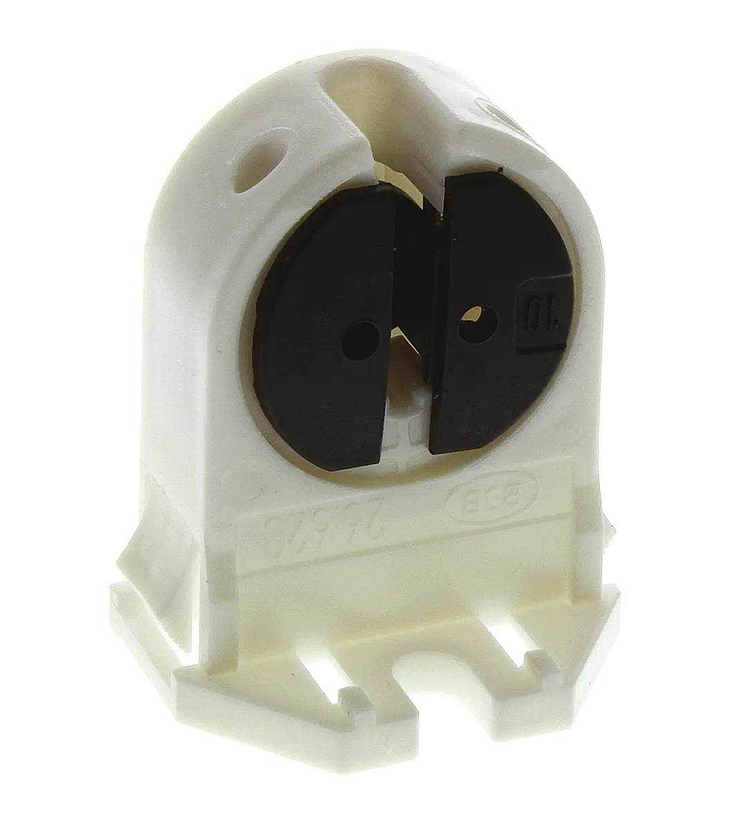 Produktfoto 1 von BJB Lampenhalter T5, G5 Schraubanschlussklemme, 120 W, 2-Pin, Polycarbonat, Fluoreszierend, Einrasten