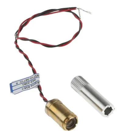 Produktfoto 1 von Global Laser Sigma Lasermodul Rot, Ellipse-Strahl 2 / 635 nm 1 mW CW-Laser 5.5 V 3V