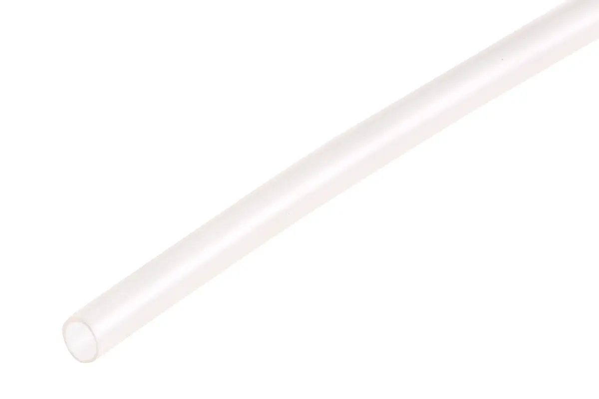 Produktfoto 1 von RS PRO Wärmeschrumpfschlauch, Polyolefin Klar, Ø 1.6 mm Schrumpfrate 2:1, Länge 300mm