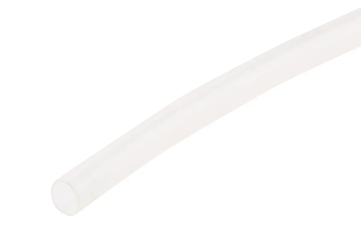 Produktfoto 1 von RS PRO Wärmeschrumpfschlauch, Polyolefin Klar, Ø 3.2 mm Schrumpfrate 2:1, Länge 300mm