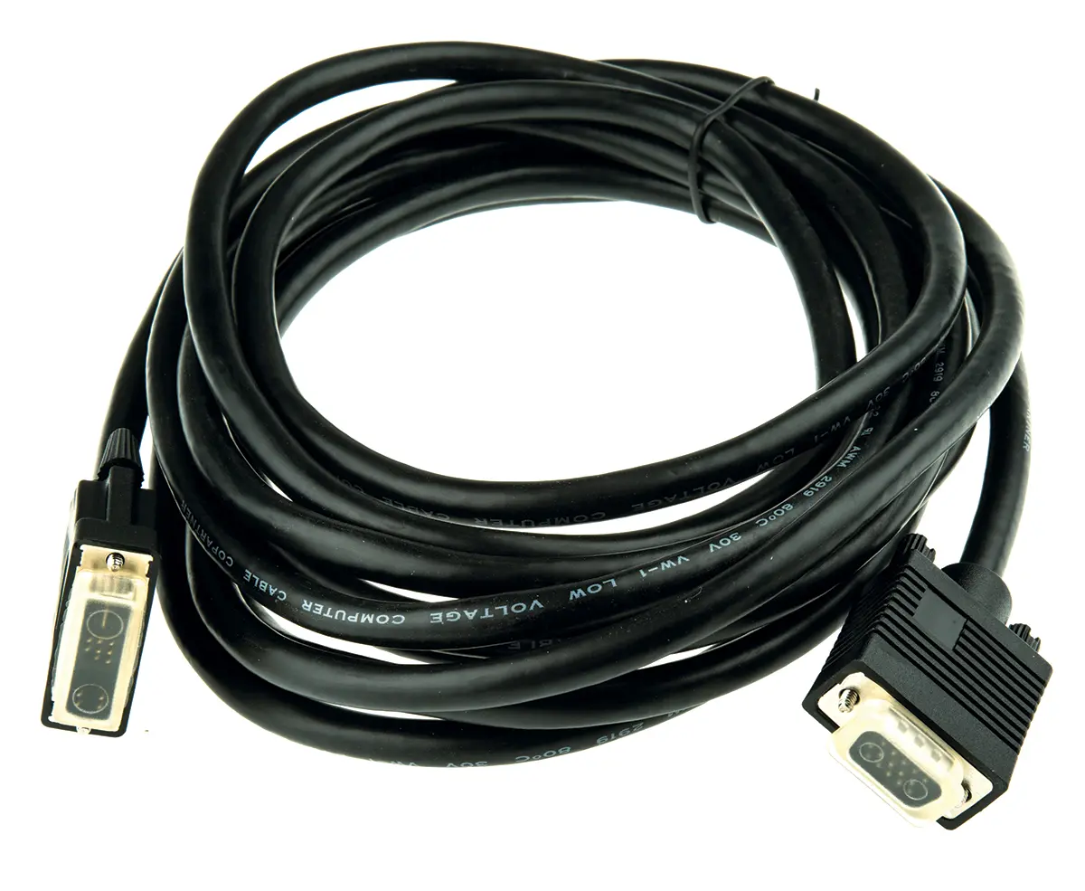 Produktfoto 1 von Roline Adapter DVI-Kabel A DVI-A, VGA - Stecker B VGA - Stecker, 5 m