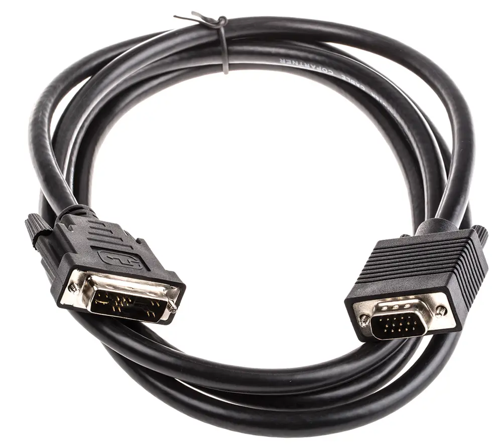 Produktfoto 1 von Roline Adapter DVI-Kabel A DVI-D - Stecker B HD15 - Stecker, 5 m