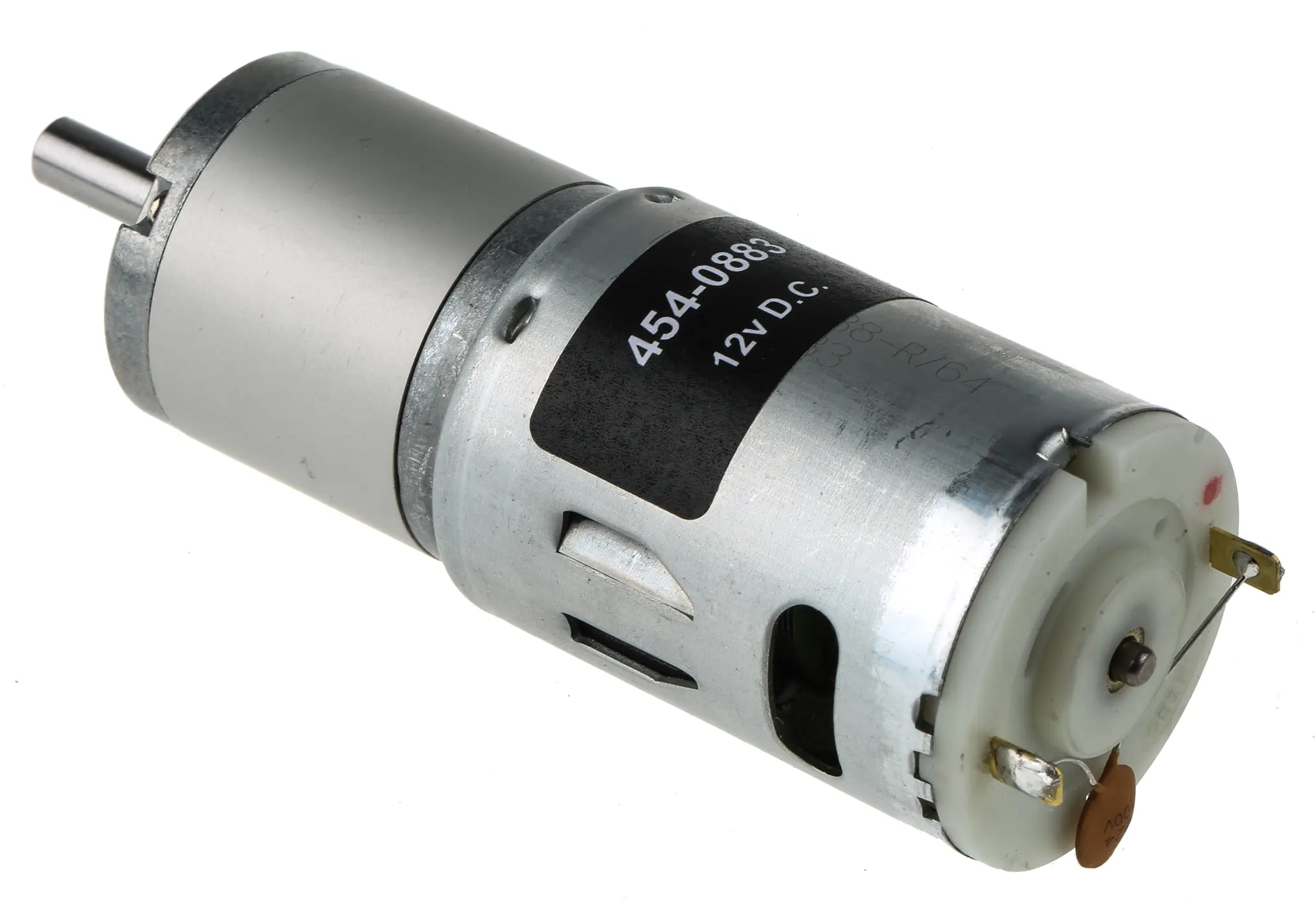 Produktfoto 1 von RS PRO 942D Bürsten-Getriebemotor DC-Getriebemotor bis 98 Ncm 100:1, 12 V / 19.8 W, 145 rpm, Wellen-Ø 6 mm, 35.8 mm x