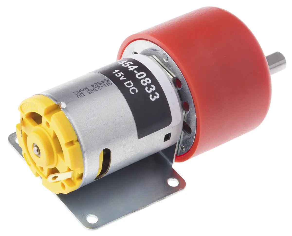 RS PRO 950D Bürsten-Getriebemotor DC-Getriebemotor bis 29 Ncm 50:1, 12 V / 7.98 W, 233 rpm, Wellen-Ø 6 mm, 35 mm x 65 mm