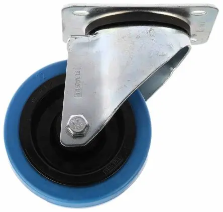 Produktfoto 1 von Tente Drehbar Rolle, Rad ø 100 mm, 150 kg, Ges H. 128 mm, Rad B. 34 mm