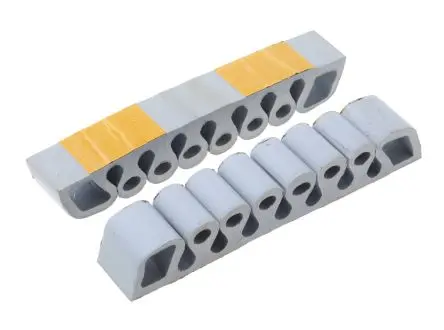 Produktfoto 1 von RS PRO Kabelhalterung Gummi Grau 7 150mm x 25 mm