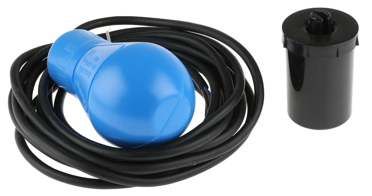 Produktfoto 1 von Sensata / Cynergy3 LM Schwimmerschalter Kabel 110 V dc, Direkt belastbar, 0 °C 250 V ac → 55 °C, mit 5 m Leitung