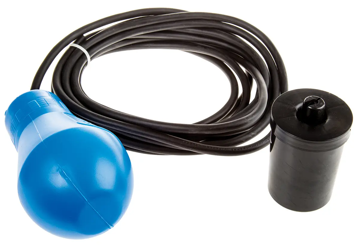 Produktfoto 1 von Sensata / Cynergy3 LM Schwimmerschalter Kabel 110 V dc, Direkt belastbar, 0 °C → 55 °C, mit 5 m Leitung