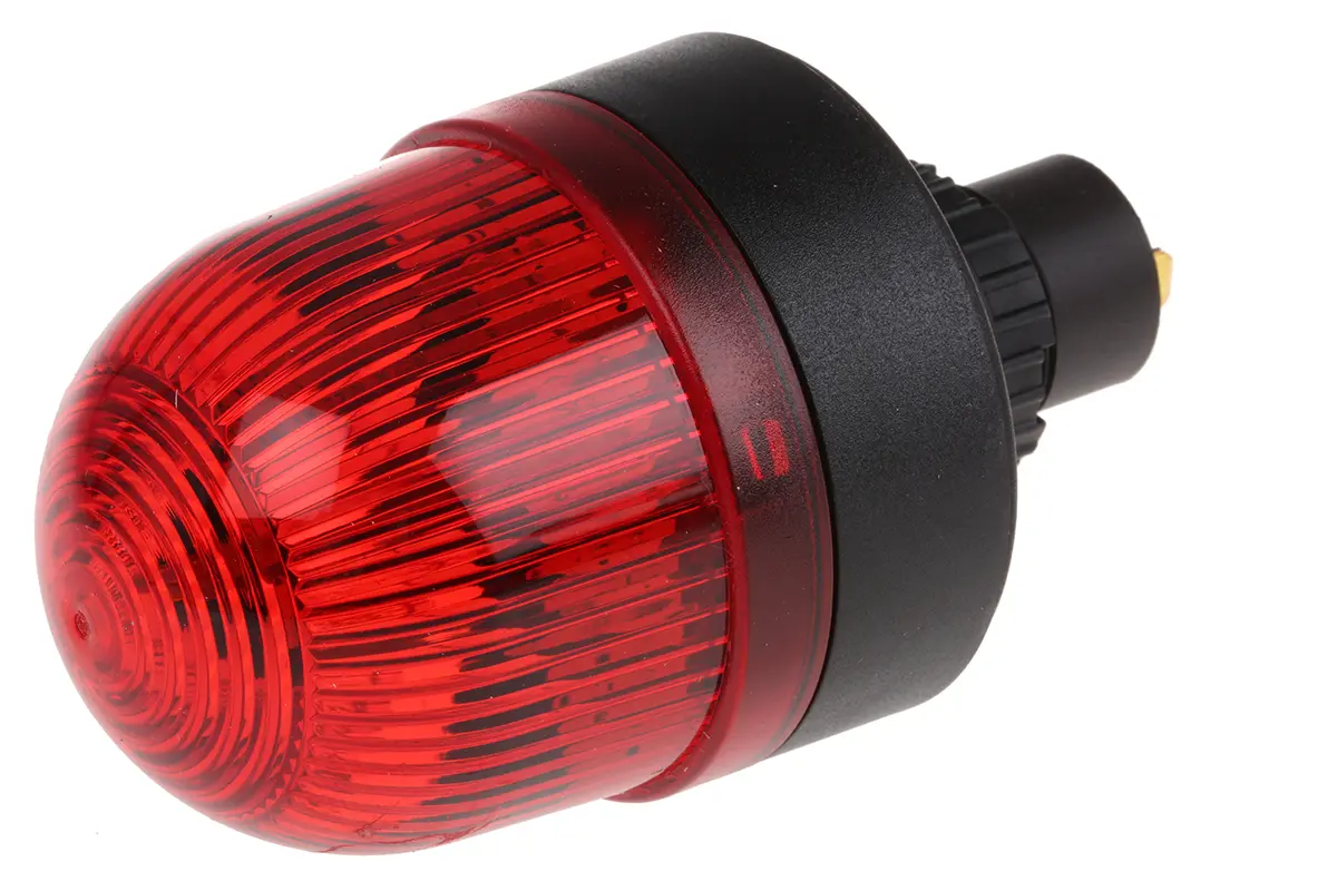 Werma EM 207 LED Dauer Signalleuchte Rot, 24 V ac/dc, Ø 58mm x 104mm