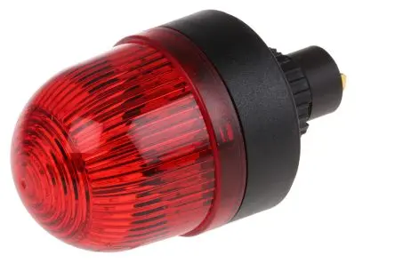 Produktfoto 1 von Werma EM 207 LED Dauer Signalleuchte 24V ac/dc Rot Panel, Ø 58 mm x 104 mm IP65