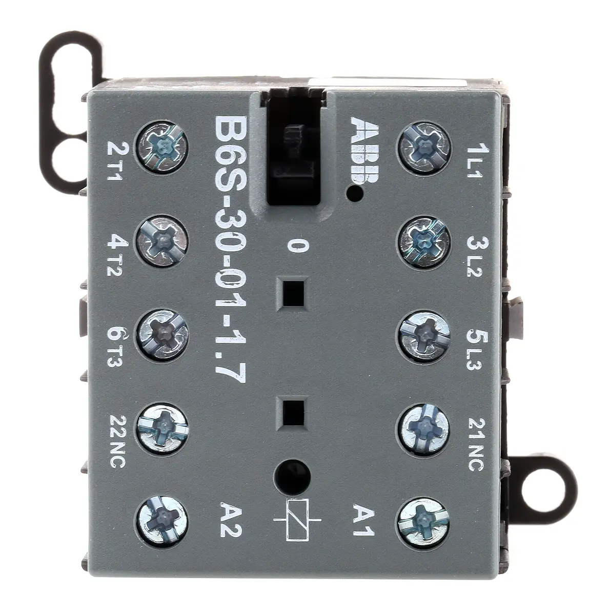 Produktfoto 1 von ABB B6 Schütz 24 V dc-Spule, 3-polig, 690V ac / 20 A 24 V dc 4 kW 3 Schließer Motorsteuerung 1-Hilfskontakte